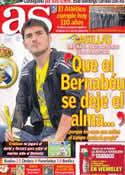 Portada diario AS del 26 de Abril de 2013