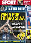 Portada diario Sport del 26 de Abril de 2013