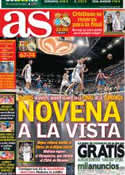 Portada diario AS del 11 de Mayo de 2013