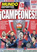 Portada Mundo Deportivo del 12 de Mayo de 2013