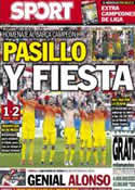 Portada diario Sport del 13 de Mayo de 2013