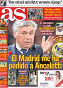 Portada diario AS del 14 de Mayo de 2013