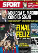 Portada diario Sport del 19 de Mayo de 2013