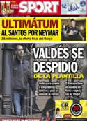 Portada diario Sport del 24 de Mayo de 2013