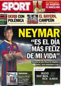 Portada diario Sport del 26 de Mayo de 2013