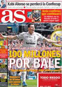 Portada diario AS del 3 de Junio de 2013