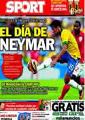 Portada diario Sport del 3 de Junio de 2013