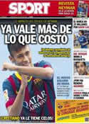 Portada diario Sport del 5 de Junio de 2013