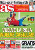 Portada diario AS del 8 de Junio de 2013