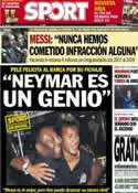 Portada diario Sport del 13 de Junio de 2013