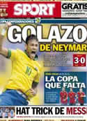 Portada diario Sport del 16 de Junio de 2013