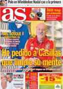 Portada diario AS del 25 de Junio de 2013