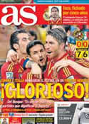 Portada diario AS del 28 de Junio de 2013