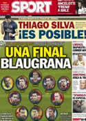 Portada diario Sport del 29 de Junio de 2013