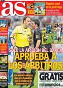 Portada diario AS del 7 de Julio de 2013