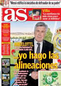 Portada diario AS del 10 de Julio de 2013