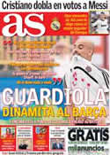 Portada diario AS del 12 de Julio de 2013