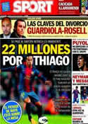 Portada diario Sport del 13 de Julio de 2013