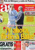 Portada diario AS del 14 de Julio de 2013