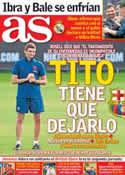 Portada diario AS del 20 de Julio de 2013