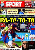 Portada diario Sport del 28 de Julio de 2013