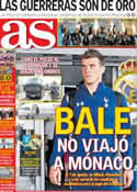 Portada diario AS del 3 de Agosto de 2013