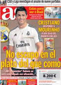 Portada diario AS del 6 de Agosto de 2013