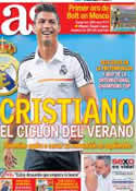 Portada diario AS del 12 de Agosto de 2013