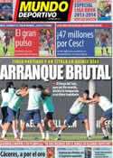 Portada Mundo Deportivo del 16 de Agosto de 2013