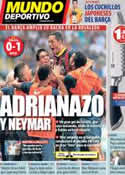 Portada Mundo Deportivo del 26 de Agosto de 2013