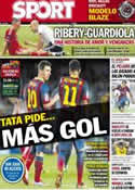 Portada diario Sport del 1 de Septiembre de 2013