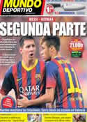 Portada Mundo Deportivo del 1 de Septiembre de 2013