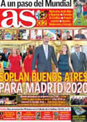 Portada diario AS del 7 de Septiembre de 2013