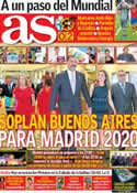 Portada diario AS del 7 de Septiembre de 2013