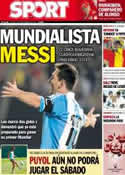 Portada diario Sport del 12 de Septiembre de 2013