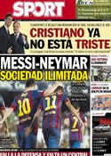 Portada diario Sport del 16 de Septiembre de 2013