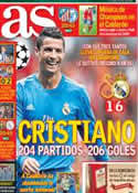 Portada diario AS del 18 de Septiembre de 2013