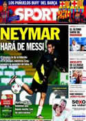 Portada diario Sport del 1 de Octubre de 2013