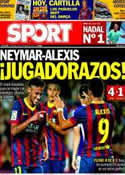 Portada diario Sport del 6 de Octubre de 2013