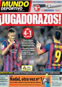 Portada Mundo Deportivo del 6 de Octubre de 2013