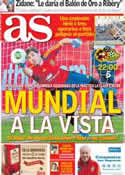 Portada diario AS del 11 de Octubre de 2013