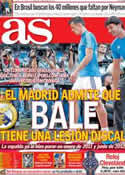 Portada diario AS del 13 de Octubre de 2013