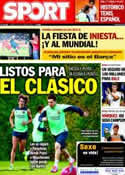 Portada diario Sport del 15 de Octubre de 2013