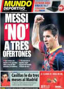 Portada Mundo Deportivo del 18 de Octubre de 2013