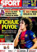 Portada diario Sport del 19 de Octubre de 2013