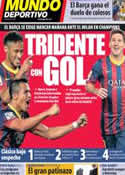 Portada Mundo Deportivo del 21 de Octubre de 2013