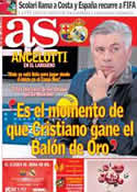 Portada diario AS del 25 de Octubre de 2013