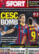 Portada diario Sport del 30 de Octubre de 2013