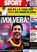 Portada diario Sport del 5 de Noviembre de 2013