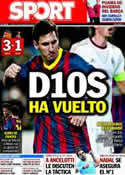 Portada diario Sport del 7 de Noviembre de 2013